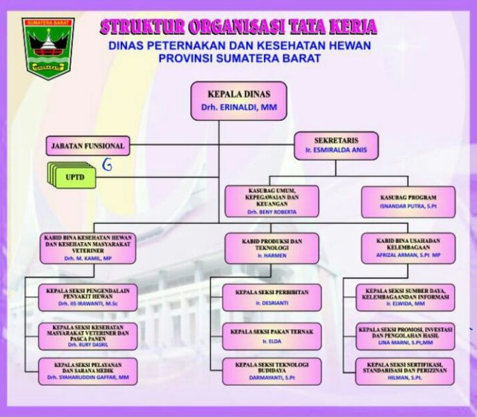 STRUKTUR ORGANISASI DINAS PETERNAKAN DAN KESEHATAN HEWAN PROVINSI SUMATERA BARAT STRUKTUR ORGANISASI DINAS PETERNAKAN DAN KESEHATAN HEWAN PROVINSI SUMATERA BARAT